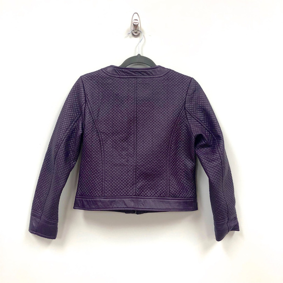 YOKI New York Cropped Faux Leather Jacket - Picture 2 of 5